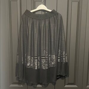 LuLaRoe Black and Gray A-Line Skirt